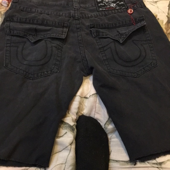 black true religion shorts
